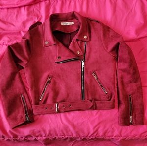 Burgundy Suede Jacket